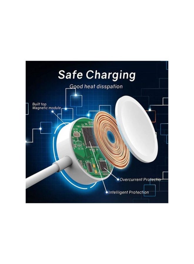 شاحن مغناطيسي سريع مطور لساعة أبل، مزود بكابل USB-C للشحن اللاسلكي المغناطيسي، متوافق مع ساعات أبل من السلسلة 8/7/6/SE/5/4/3/2/1/9/10/11/Ultra 1/2/3 - Image 5